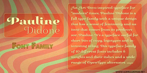 Pauline Didone Font Family